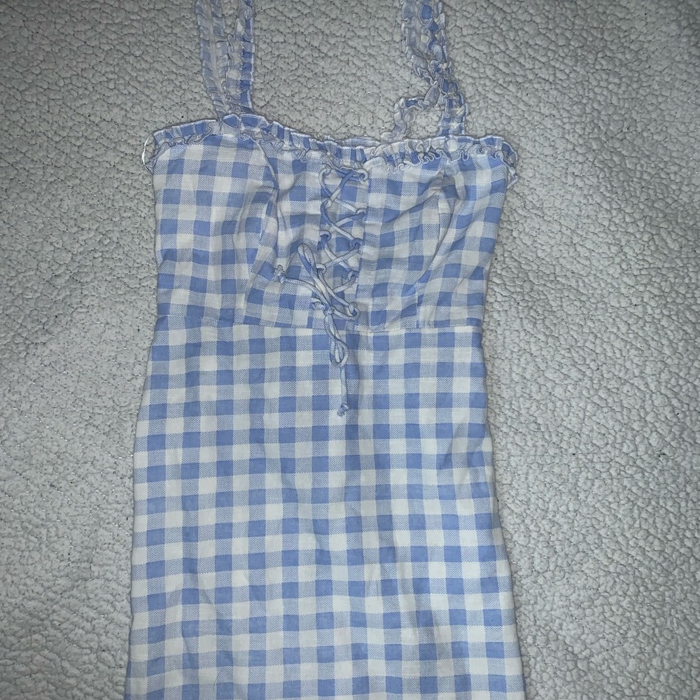 Urban Outfitters Blue and White Plaid Dress